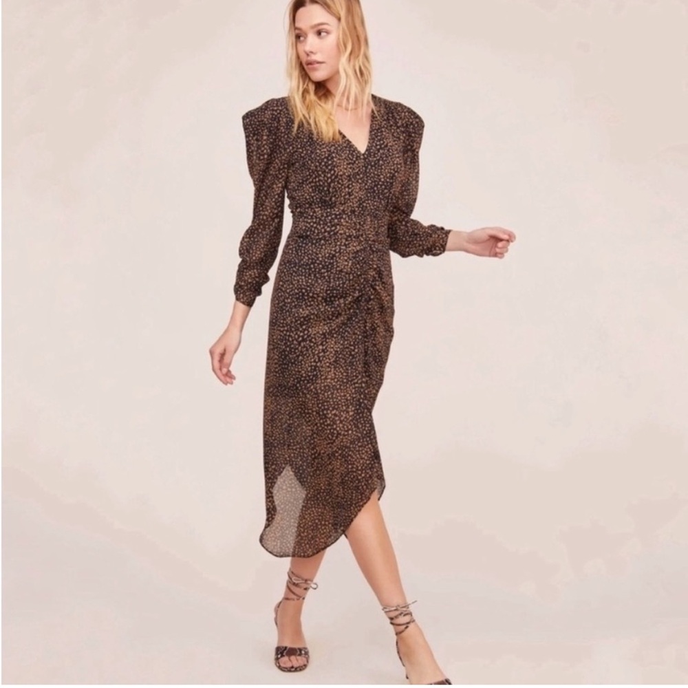 ASTR the Label Brown Patterned Dress